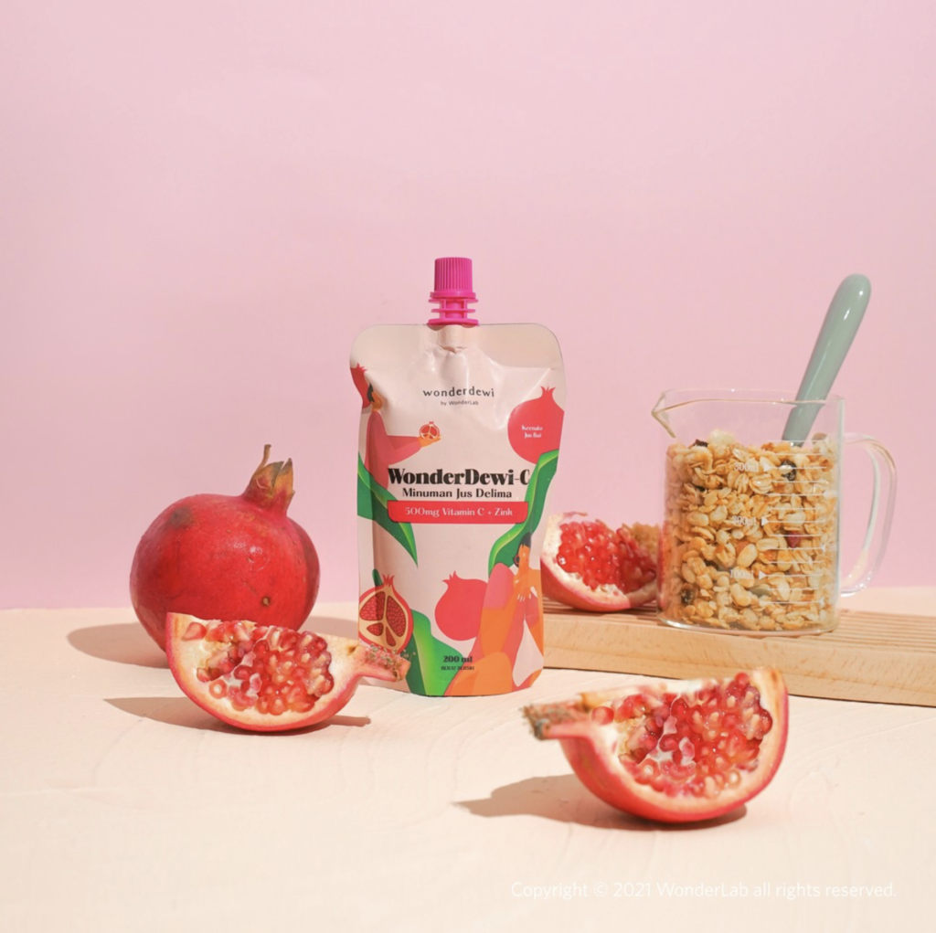 VitaminC Pomegranate Fruit Juice Drink Wonderlab Brunei